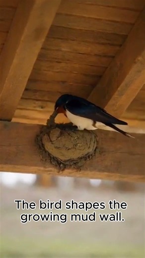 Barn Swallow Builds First Nest Wall 🪺 | Swallow Nesting Journey EP3