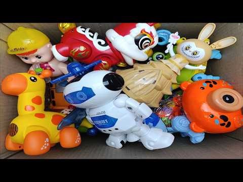 Unboxing Electric Toys | shaun the sheep,dog robot,cow,clown,giraffe| ASMR Toy Review