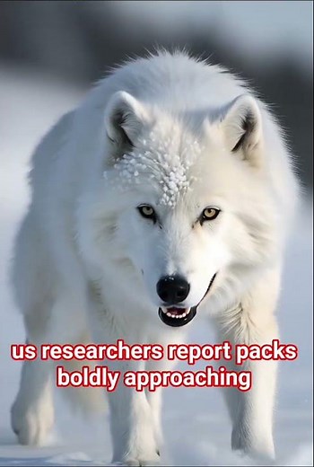 The Friendliest Wolves on Earth? 😍❄️ Why Arctic "Snow Wolves" LOVE Humans! #shorts #wolf #viral