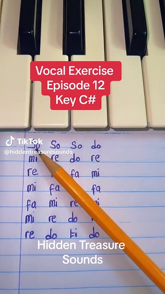Vocal Exercise: Key C Sharp Sofa Notes