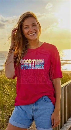 Good Times & Tan Lines | Women's Beach Lover | T-Shirt