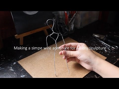 How to make a simple wire armature for air dry clay sculpture
