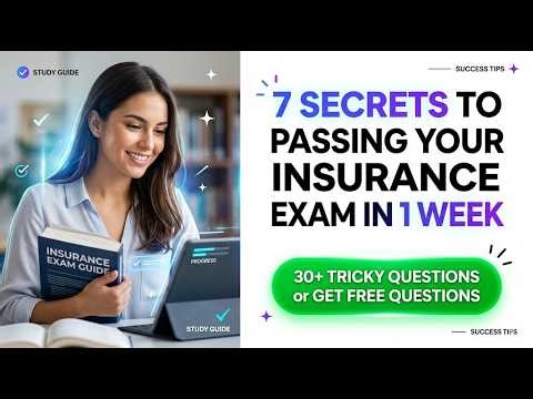 How To Pass Your Insurance Exam In 1 Week 2026 Update 7 Secrets To Get Licensed Fast