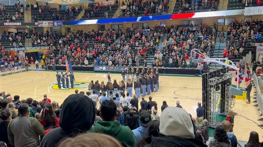 12K views · 190 reactions | National Anthem song by the Chugiak-Eagle River Swing Choir and the flag presented by the Eagle River High JROTC for the ASAA Boys Basketball Championship Game with East Anchorage vs Thunder Mountain | Anchorage School District | Facebook