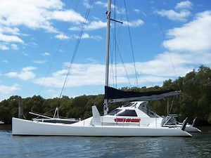 Just Listed- Cox 45 Pod Cat- $99,000 If its adventure you are chasing at a very affordable price then Hurts So Good is the boat for you. Extremely strongly built and in excellent condition, this is a very simple boat built on the philosophy of long lean and quick. It is a pod cat that has minimal simple accommodation, but would be ideal for a family that wants to adventure cruise with berths in hulls or a group of racers who want a cheap fun boat. Equally a couple could cruise the South Pacific 