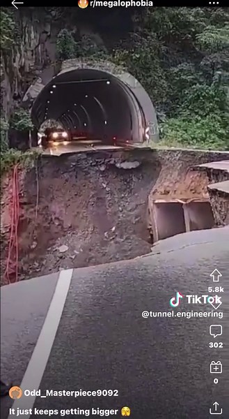 Ground collapse can occur when water accumulates in an area and is not adequately drained or managed. This often happens due to heavy rainfall, poor drainage systems, or the presence of underground water sources. The excess water can weaken the soil, causing it to lose its stability and collapse. #groundcollapse #instability #geotechnicalengineering #geohazard #geohazards #tunneling #tunnelengineering #tunnelling #civilengineering #geology #EngineeringGeology #engineering #tunelizacion #tunneled