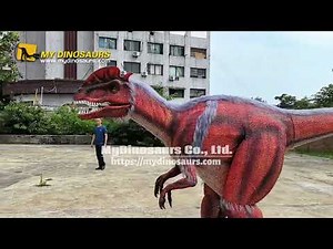 Professional Adult Dilophosaurus Costume | Built for Performers & Rentals