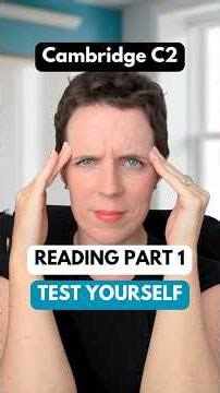 C2 Proficiency Reading Part 1 Task #c2proficiency #c2english #cambridgeenglish #englishproficiency