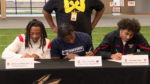 Warren Harding trio signs to Division I level