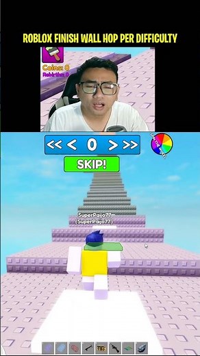 Roblox Tower Finish Wall Hop Per Difficulty Map ... 😲