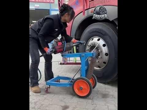 Semi Truck Tire Repair #automobile #tools #truck #repair