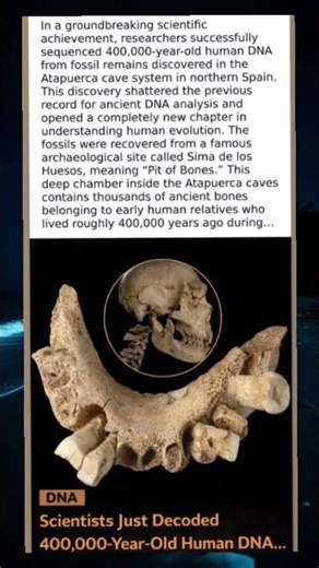 400,000-Year-Old Human DNA Decoded - Rewriting Our Evolutionary Story