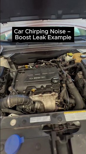 Car Chirping Noise – Boost Leak Example #autotechnician #mechanic #chevymalibu