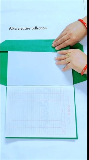 Cover Notebook Without Tape and Glue/notebook cover tutorial #shorts #trending #notebookcover #diy