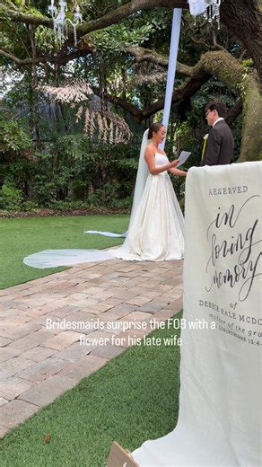 The Wedding BTS Content Creator on Instagram: "These moments are the ones worth capturing 🥹 The bridesmaids all laid a rose, one by one, in the memoriam chair at the ceremony and it was the perfect surprise tribute to a mother who was looking down on her son on his best day. • wedding content, wedding content creator, wedding reels, wedding videography, wedding videographer, wedding photographer, wedding photography, wedding film, cinematic wedding, wedding moments, special wedding momen