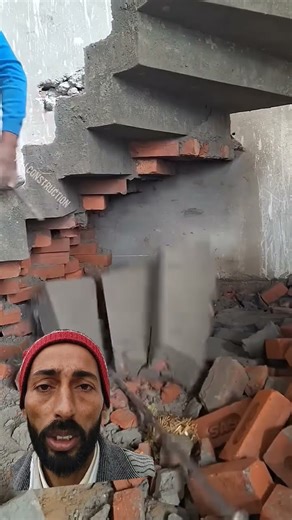 How to remove stair bricks#construction