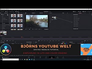 Davinci Resolve Tutorial Einführung in Luts und Color Grading Deutsch