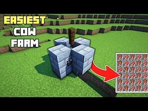 The Easiest Cow Farm in Minecraft - (1.21+)