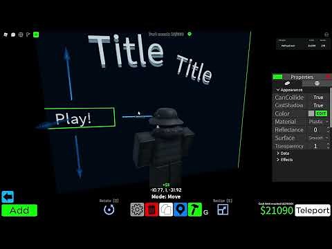 How to make a Menu in Obby Creator ( How to obby Creator)