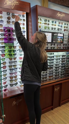 Try, try again… until you find the right pair of Maui Jims! @Maui Jim #sunglasses #maui #mauijim #smallbusiness #fyp