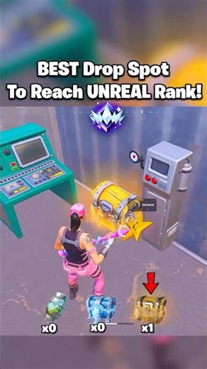 BEST Drop Spot To Reach UNREAL Rank in Fortnite Chapter 7 🤯 #shorts #fortnite
