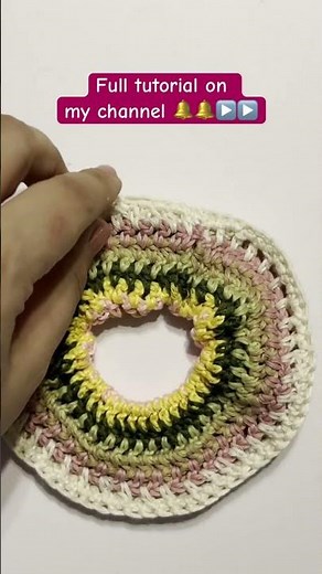 How to Crochet a Scrunchie from Scrap Yarn 🧶✨ (Beginner Friendly)