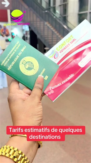 Billets d'avion depuis Bamako : tarifs estimatifs pour destinations populaires