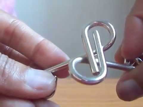 Solution to P shaped Metal ring puzzle