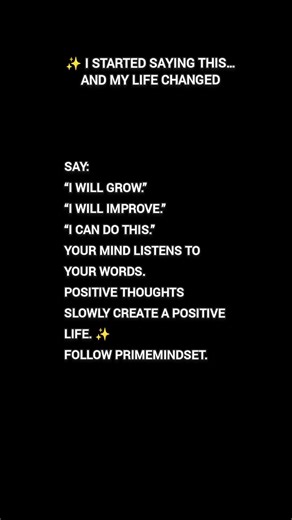 ✨ Speak Good Things to Yourself