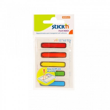 Stick index color 45 x 12 mm, Stickn, sageata - culori neon