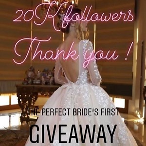 🎊🎉🎊Our first giveaway 🎊🎉🎊 We are celebrating our 20K followers. Thanks to you all, “The Perfect Bride” is giving away: 1) One wedding dress rental for free 👰(if the winner is a bride to be in 2019/2020) or two evening dresses for your summer events 👗(if the winner isn’t a bride to be) 2) One headpiece for you to shine on your next event 👑 ——————————— 1- like the post 2- follow @theperfectbridelb 3- tag your friends (one comment one tag) The more you comment the bigger your chances are —