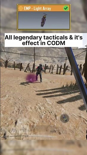 All legendary tacticals and its effect in CODM