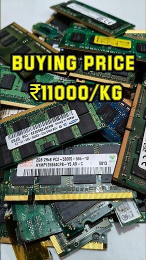 Shorts | Laptop RAM Sticks Scrap Rate ₹11000/Kg | Gold Recovery | Gold Extraction | Gold Scrap