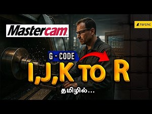 Mastercam G-Code IJK to R Conversion | Arc Programming Simplified | CNC Tips in Tamil
