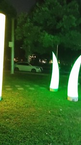 6 x15w remote wireless battery led inflatable column uplight...