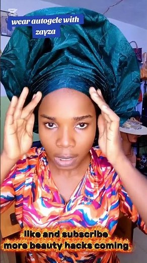 How to Tie Autogele in 2 Minutes 💃 | Easy Ready-to-Wear Gele Hack