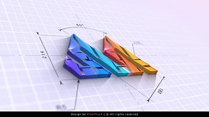 Blueprint Logo Reveal 3D