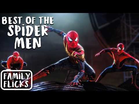 The Greatest Moments from ALL the Live Action Spider-Man Movies! | Family Flicks