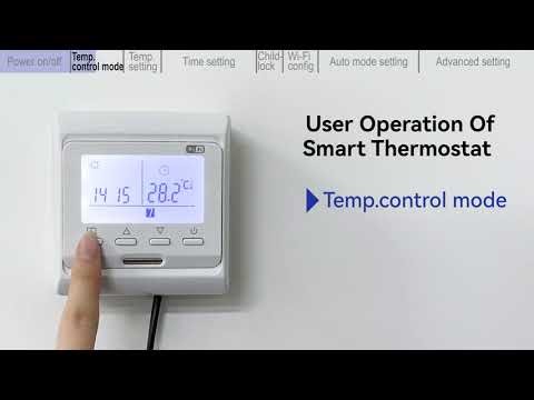 How to operate LCD weekly programmable thermostat
