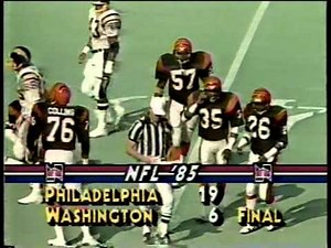San Diego Chargers vs.Cincinnati Bengals, 1985