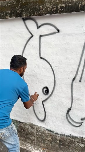 Draw a dolphin using number 5 #art #shorts