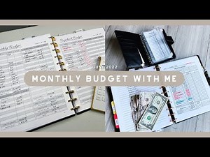 Setting Up My Budget Planner for the Month #budgeting