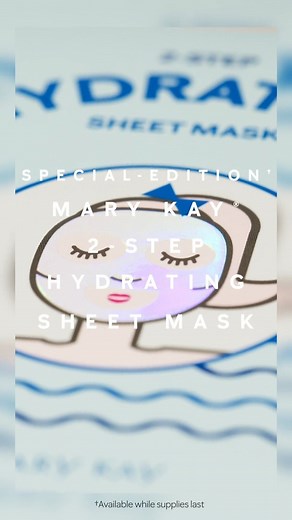 Stay refreshed and hydrated at home or on the go with the NEW! special-edition Mary Kay 2-Step Hydrating Sheet Mask, pk./8. Save this video for a quick tutorial when you get your hands on this pampering treat. 💙 https://marykay.info/3PucmwW | MARY KAY