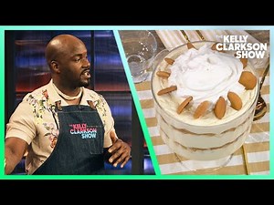 Mr. Bake Teaches Kelly Clarkson How To Make Banana Pudding