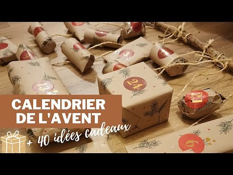 Tuto - Calendrier de l'avant personnalisé + 40 IDÉES DE CADEAUX