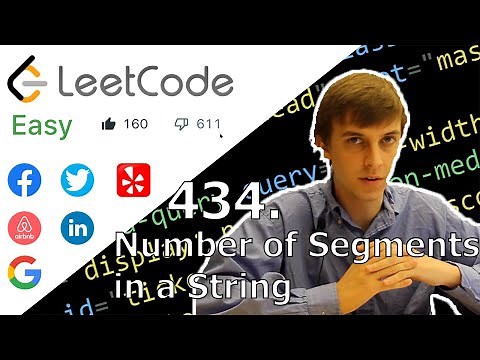 LeetCode 434. Number of Segments in a String Solution Explained - Java