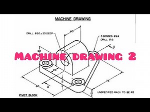 Orthographic projection - Machine drawing in | Technical drawing | Engineering drawing