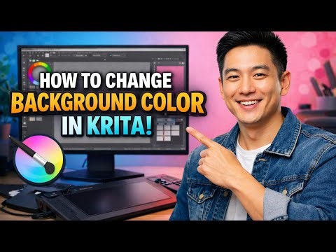 How to CHANGE BACKGROUND COLOR in Krita (Step by Step)