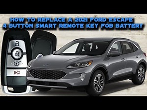 How to replace a 2021 Ford Escape 4 Button Smart Remote Key Fob battery