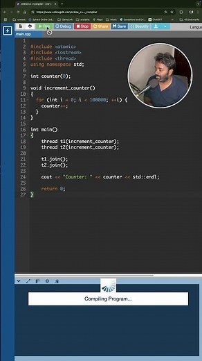 Multithreading Race Condition In Short